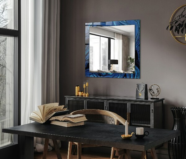 Tükör nyomtatott kerettel Női sziluettek vázlata