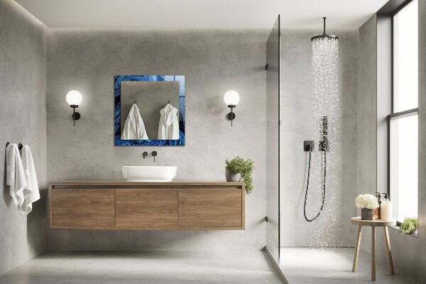 Tükör nyomtatott kerettel Női sziluettek vázlata