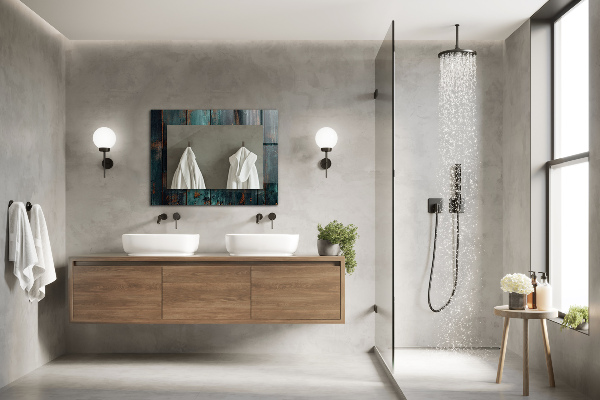 Design tükör Színes trópusi levelek