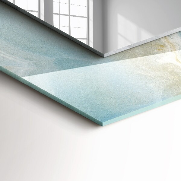 Design fali tükör Virágos motívum