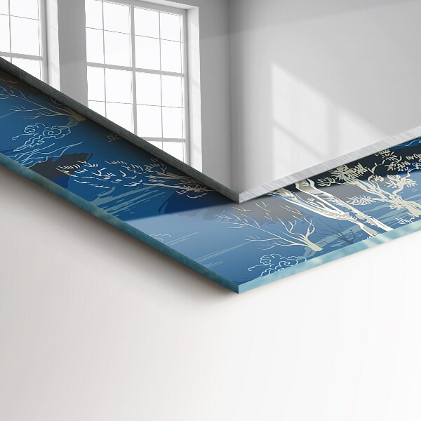 Tükör nyomtatott kerettel Etnikai minta