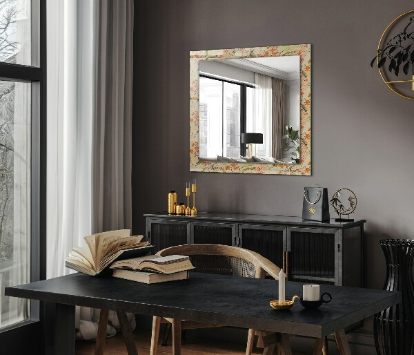 Design tükör Fekete-fehér geometriai minta