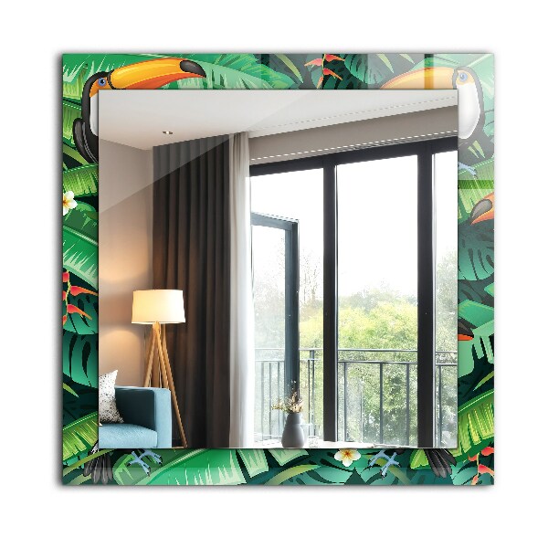 Dekor tükör Türkizkék geometriai minta