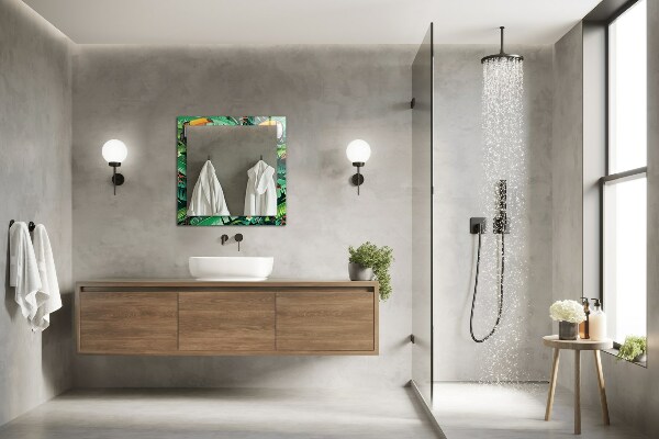 Dekor tükör Türkizkék geometriai minta