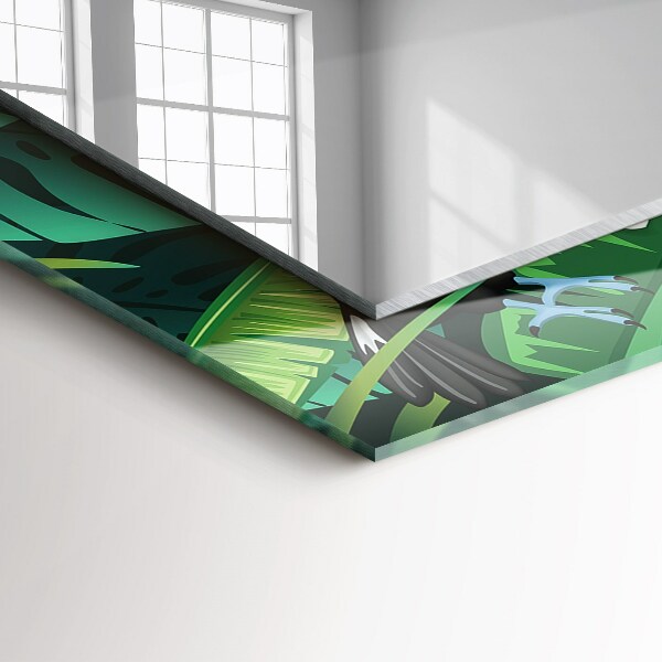 Dekor tükör Türkizkék geometriai minta