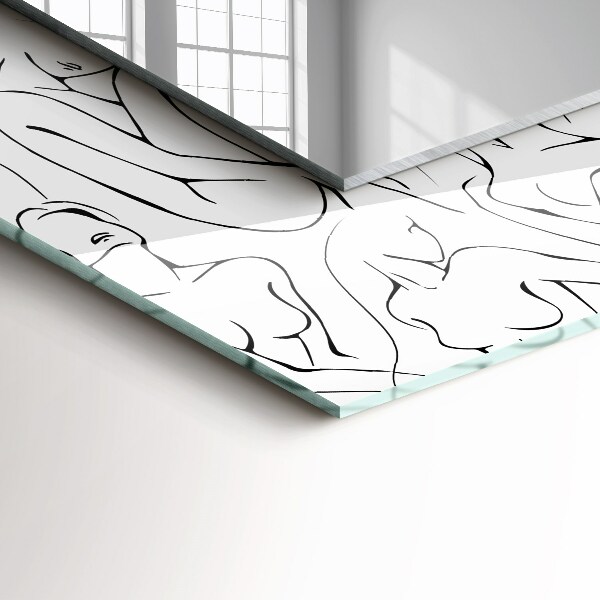 Tükör dekoráció Absztrakt láva