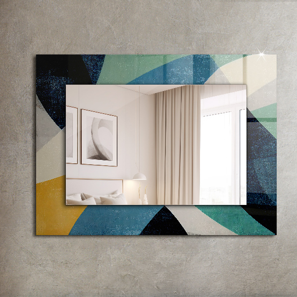 Tükör fali dísz Színes motívumok