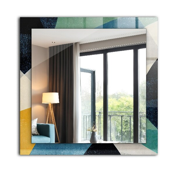 Tükör fali dísz Színes motívumok