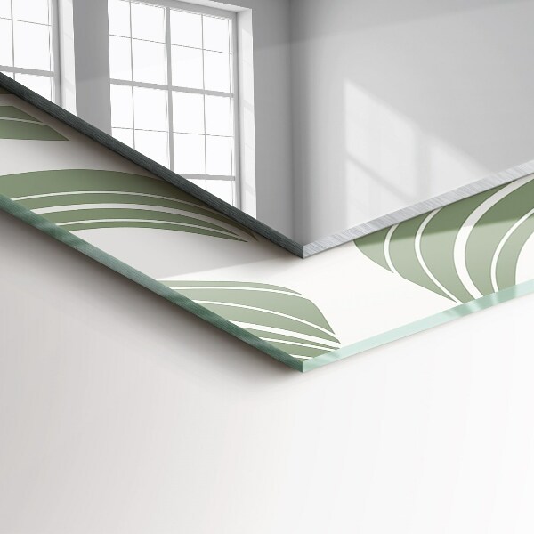 Tükör nyomtatott kerettel Monstera köd