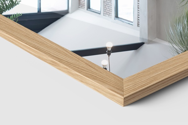 Nagy álló tükör tölgyfa 14x61 in