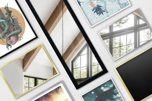 Nagy álló tükör tölgyfa 14x61 in