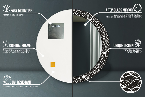 Kerek díszes tükör Keleti mérlegek