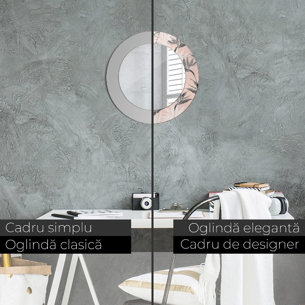 Kerek tükör díszítéssel A madarak paradicsoma