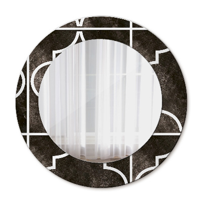 Kerek díszes tükör Antik csempe