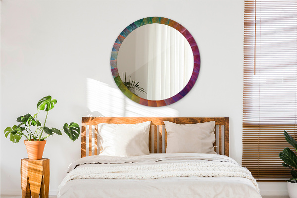 Kerek tükör nyomtatott kerettel Hipnotikus spirál