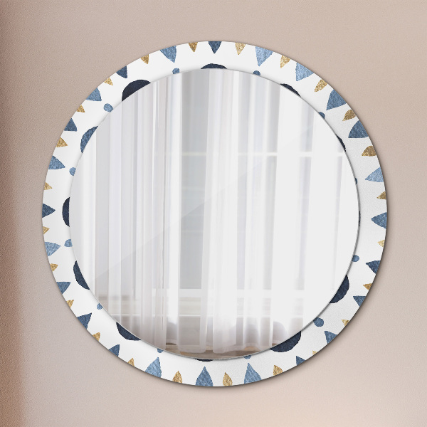 Kerek díszes tükör Hold mandala