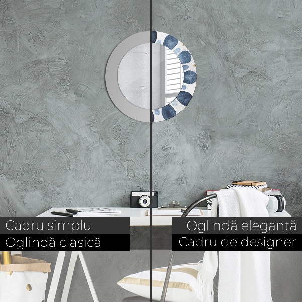 Kerek díszes tükör Hold mandala