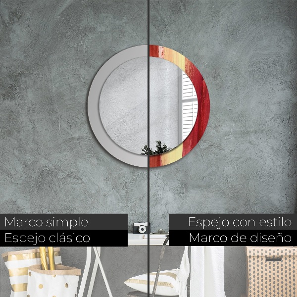 Kerek dísztükör Absztrakt kép