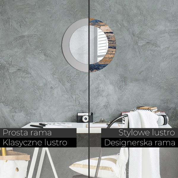 Kerek dísztükör Absztrakt fa