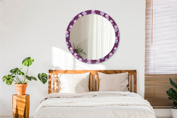 Kerek dísztükör Unikornis csillagok