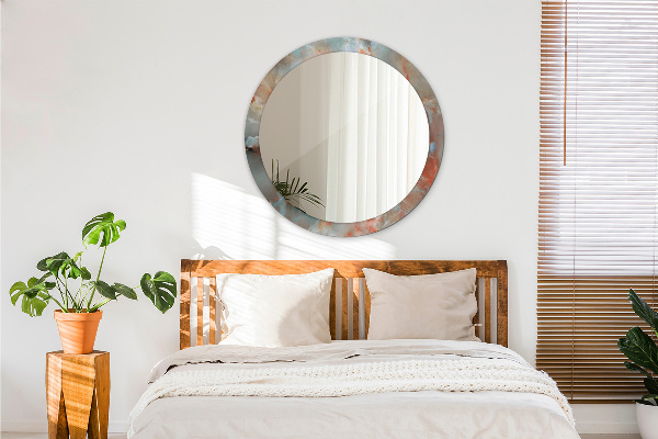 Kerek tükör fali dísz Ónix golyók