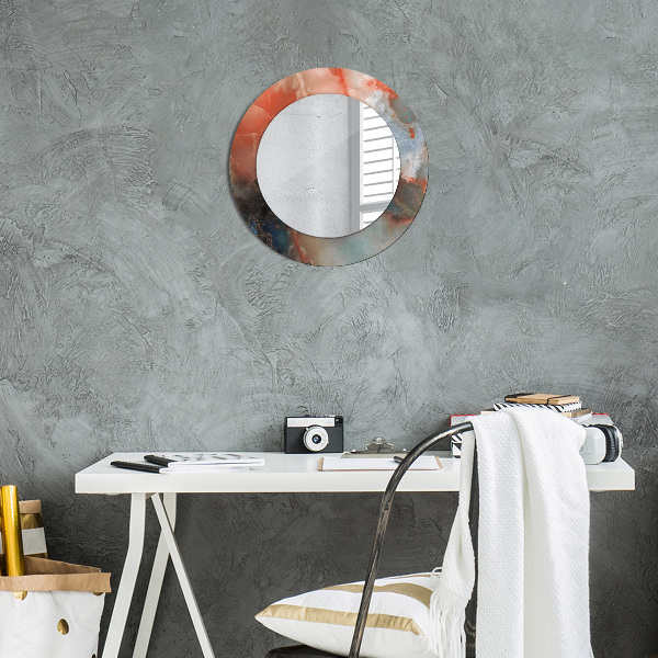 Kerek tükör fali dísz Ónix golyók