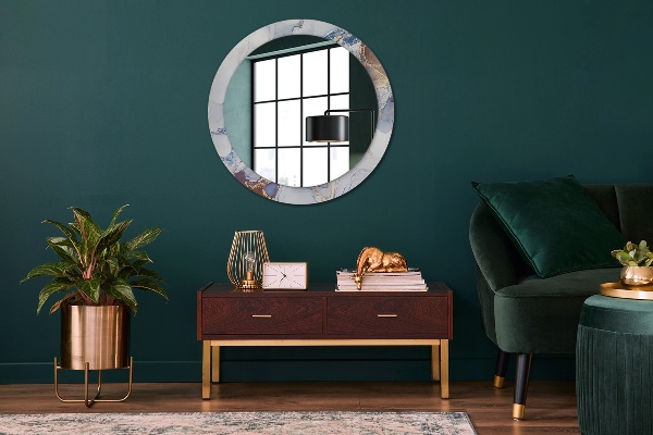 Kerek díszes tükör Absztrakt folyadék művészet