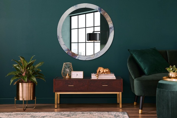 Kerek díszes tükör Absztrakt folyadék művészet