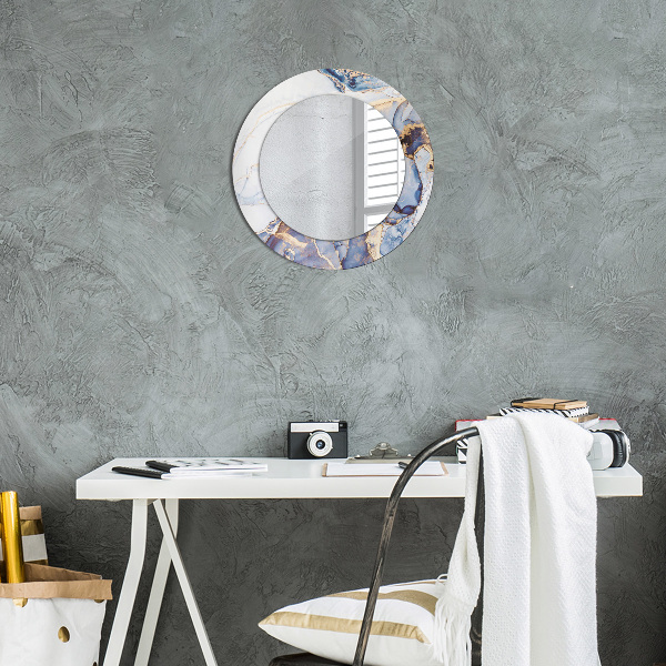 Kerek díszes tükör Absztrakt folyadék művészet