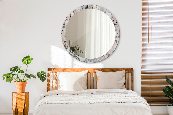 Kerek dísztükör Absztrakt állatok