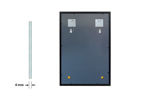 Modern fali tükör 50x50 cm