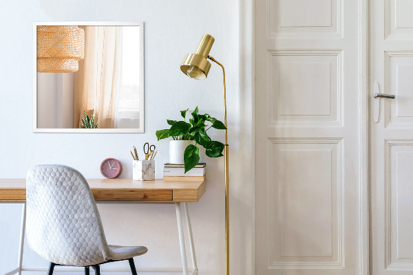 Tükör fehér kerettel 70x50 cm