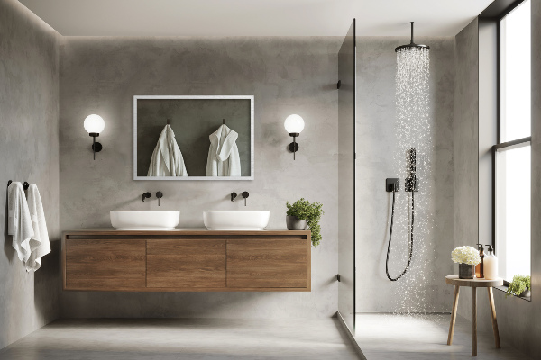 Téglalap alakú tükör fehér kerettel a hálószobába 70x50 cm