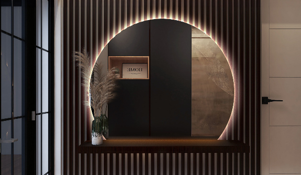 Szabálytalan ledes tükrök dekoratív 63x70 cm