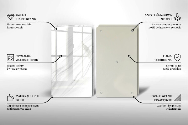 Főzőlap védő üveglap Finom márvány