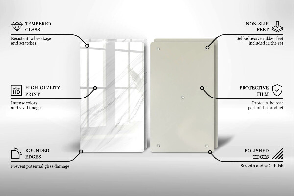 Főzőlap védő üveglap Finom márvány