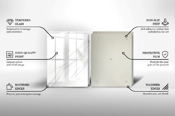 Főzőlap védő üveglap Finom márvány