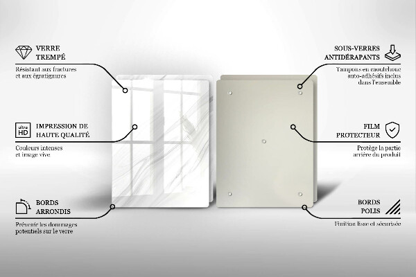 Főzőlap védő üveglap Finom márvány