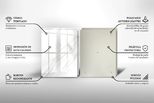 Főzőlap védő üveglap Finom márvány