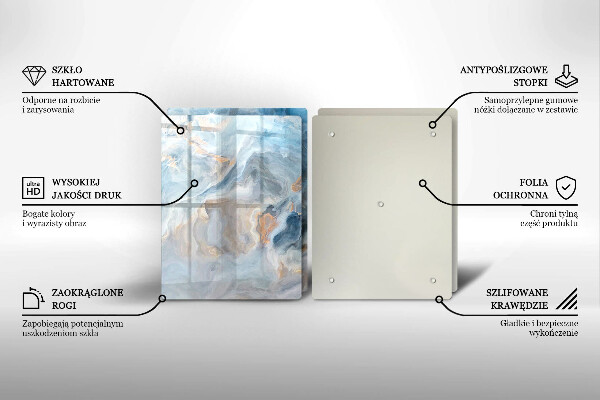 Főzőlap védő üveglap Márvány textúra