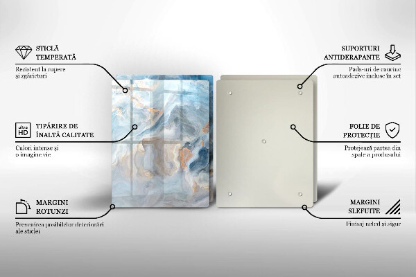 Főzőlap védő üveglap Márvány textúra