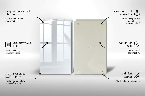 Főzőlap védő üveglap fehér szín