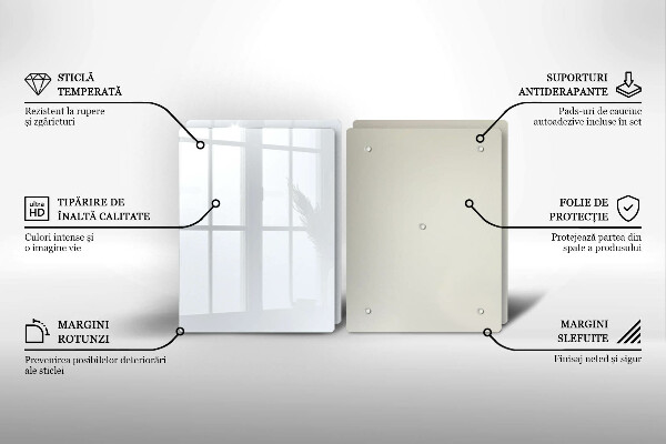 Főzőlap védő üveglap fehér szín