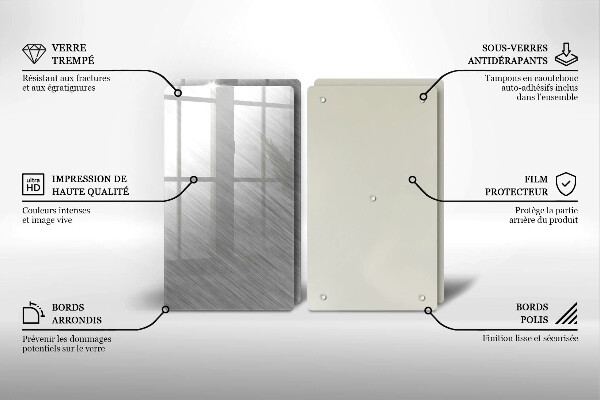 Főzőlap védő üveglap Fém textúra háttér