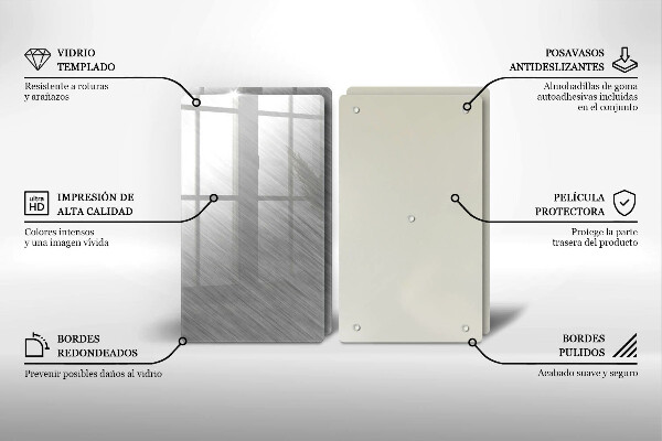 Főzőlap védő üveglap Fém textúra háttér