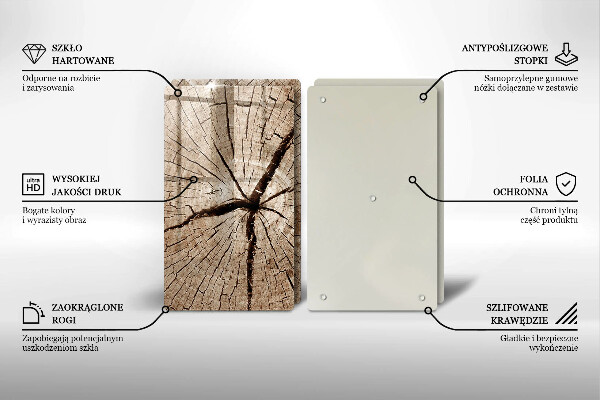 Főzőlap védő üveglap Egy fa keresztmetszete