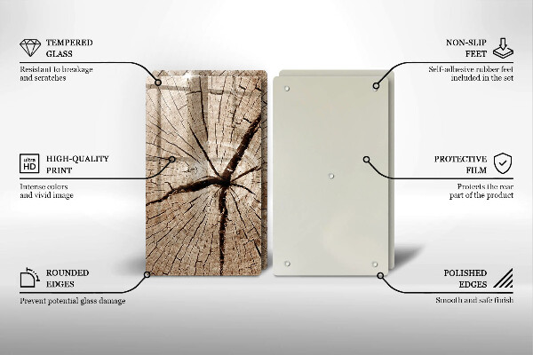 Főzőlap védő üveglap Egy fa keresztmetszete