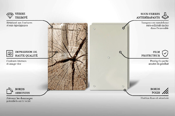 Főzőlap védő üveglap Egy fa keresztmetszete