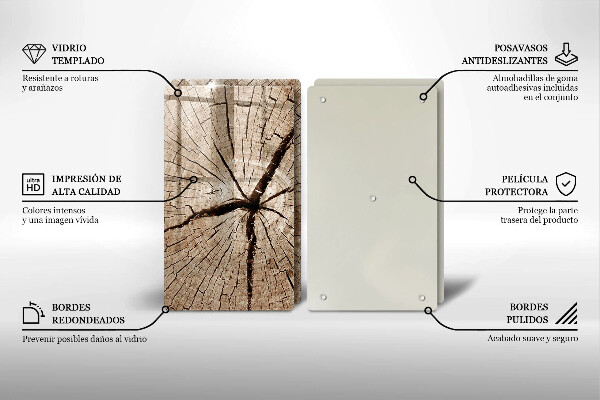 Főzőlap védő üveglap Egy fa keresztmetszete