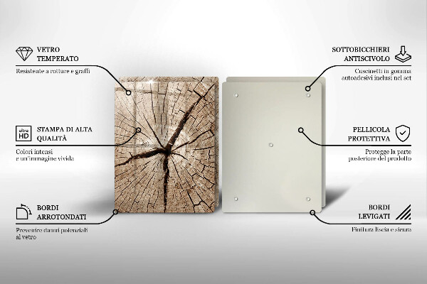 Főzőlap védő üveglap Egy fa keresztmetszete
